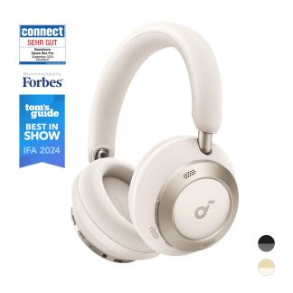 Space One Pro | Foldable Over-Ear Headphones Cream White