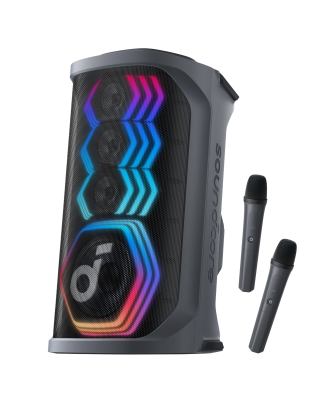 Rave 3 Karaoke Bluetooth Speaker with 2 Wireless Microphones